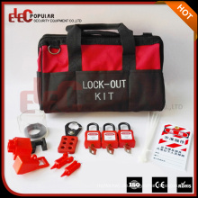 Elecpopular China Hochleistungs-Rot Schwarz Tragbare Tasche Typ Valve Lockout Tagout Kit